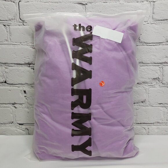 THE WARMY OVERSIZED HOODIE DRESS/SWEATSHIRT 'IRIS LAVENDER' - Picture 13 of 15